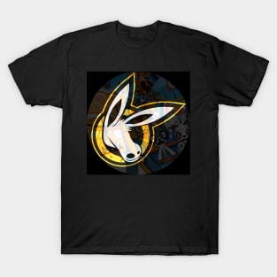 MOULE Head Logo Black And Gold T-Shirt